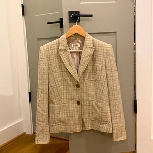 Beige tweed blazer